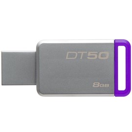 Kingston DT50/8GB DataTraveler 50 8GB Mor USB 3.1 Metal Usb Bellek