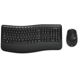 Microsoft PP4-00016 Comfort Desktop 5050 AES Curve Kablosuz Q TR Usb Siyah Klavye Mouse Seti