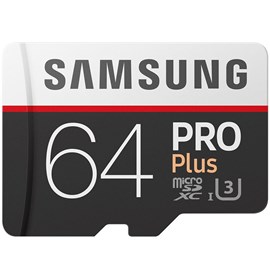 Samsung MB-MD64GA/EU PRO Plus 64GB microSDHC UHS-I U3 Sınıf 10 100MB Bellek Kartı