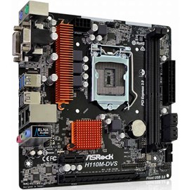 Asrock H110M-DVS R3.0 H110 DDR4 DVI Vga Usb 3.1 Lga1151 mATX