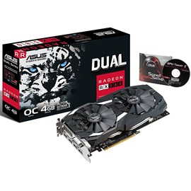 Asus DUAL-RX580-O4G Radeon RX 580 OC Edition 4GB GDDR5 256Bit 16x