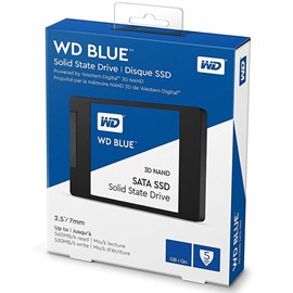 Western Digital WDS500G2B0A Blue 3D NAND SATA SSD 500GB 2.5 7mm 560/530Mb