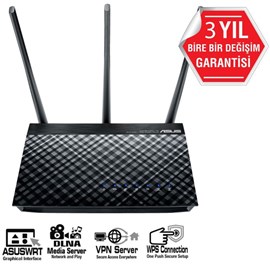 Asus DSL-AC51 AC750 Çift-Bant Kablosuz ADSL/VDSL Wi-Fi Kablosuz Modem Router
