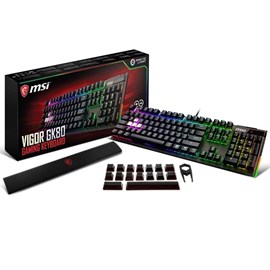 MSI Vigor GK80 Cherry MX RGB Gaming Klavye - Q İngilizce