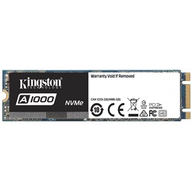 Kingston SA1000M8/480G 480GB M.2 PCIe NVMe Gen3 x2 SSD 1500/900MB