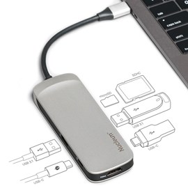 Kingston Nucleum Macbook HDMI+ USB 3.1 + USB-C + MicroSD + USB 3.1 + USB-C Apple Dönüştürücü (C-HUBC1-SR-EN)