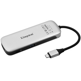 Kingston Nucleum Macbook HDMI+ USB 3.1 + USB-C + MicroSD + USB 3.1 + USB-C Apple Dönüştürücü (C-HUBC1-SR-EN)