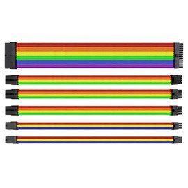Thermaltake TtMod Rainbow Power Supply Sleeved Kablo Seti