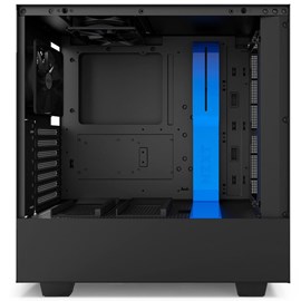 NZXT CA-H500B-BL H500 Mat Siyah-Mavi Temperli Cam ATX PSUsuz Kasa