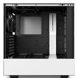 NZXT CA-H500B-W1 H500 Mat Beyaz Temperli Cam ATX PSUsuz Kasa