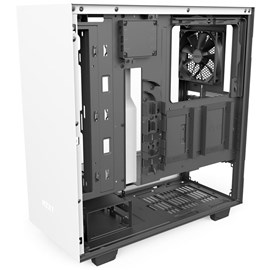 NZXT CA-H500W-W1 H500i Mat Beyaz Temperli Cam RGB Akıllı ATX PSUsuz Kasa