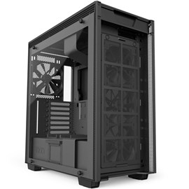 NZXT CA-H700W-BB H700i Mat Siyah Temperli Cam RGB Akıllı ATX PSUsuz Kasa