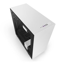 NZXT CA-H700W-WB H700i Mat Beyaz Temperli Cam RGB Akıllı ATX PSUsuz Kasa