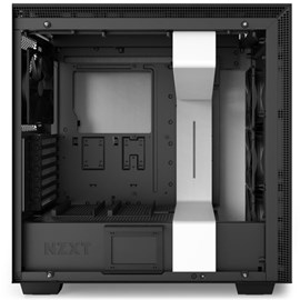 NZXT CA-H700W-WB H700i Mat Beyaz Temperli Cam RGB Akıllı ATX PSUsuz Kasa