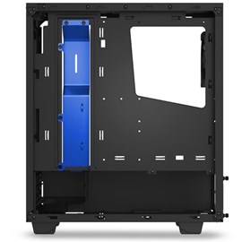 NZXT CA-S340MB-GB S340 Siyah-Mavi Pencereli ATX PSUsuz Kasa