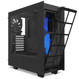 NZXT CA-S340MB-GB S340 Siyah-Mavi Pencereli ATX PSUsuz Kasa