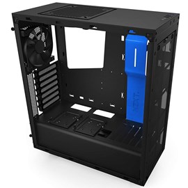 NZXT CA-S340MB-GB S340 Siyah-Mavi Pencereli ATX PSUsuz Kasa