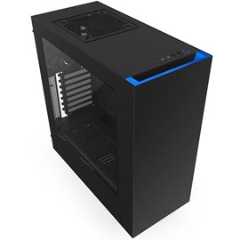 NZXT CA-S340MB-GB S340 Siyah-Mavi Pencereli ATX PSUsuz Kasa