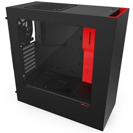 NZXT CA-S340MB-GR S340 Siyah Kırmızı Pencereli ATX Kasa