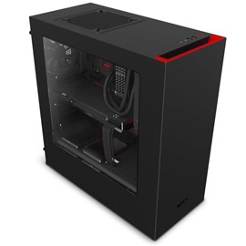 NZXT CA-S340MB-GR S340 Siyah Kırmızı Pencereli ATX Kasa