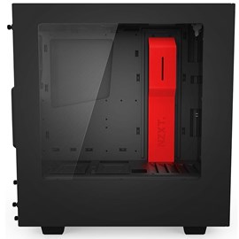 NZXT CA-S340MB-GR S340 Siyah Kırmızı Pencereli ATX Kasa