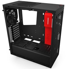 NZXT CA-S340MB-GR S340 Siyah Kırmızı Pencereli ATX Kasa