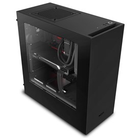 NZXT CA-S340W-B1 S340 Mat Siyah Pencereli ATX PSUsuz Kasa