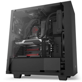 NZXT CA-S340W-B3 S340 Elite Mat Siyah Pencereli ATX PSUsuz Kasa