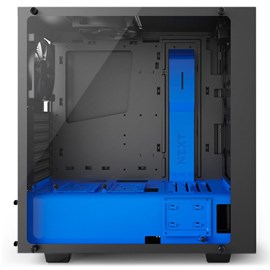 NZXT CA-S340W-B5 S340 Elite Siyah-Mavi Pencereli ATX PSUsuz Kasa