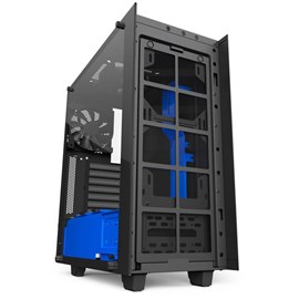 NZXT CA-S340W-B5 S340 Elite Siyah-Mavi Pencereli ATX PSUsuz Kasa