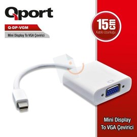 Qport Q-DP-VGM Mini Display Port VGA Çevirici