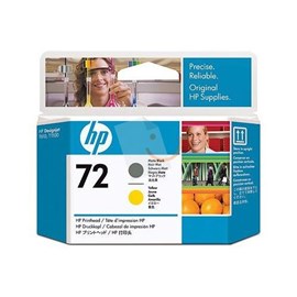 HP 72 C9384A Mat Siyah ve Sarı Baskı Kafası Designjet T610 T620 T1100 T1200 T2300