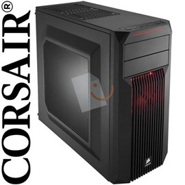 Corsair CC-9011051-WW Carbide Series SPEC-02 Red LED Mid-Tower PSUsuz Siyah Kasa