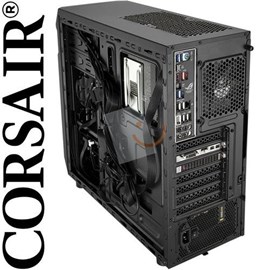 Corsair CC-9020114-EU Carbide Series Champ/SPEC-01 Red LED Mid-Tower VS600 80+ 600W Siyah Kasa