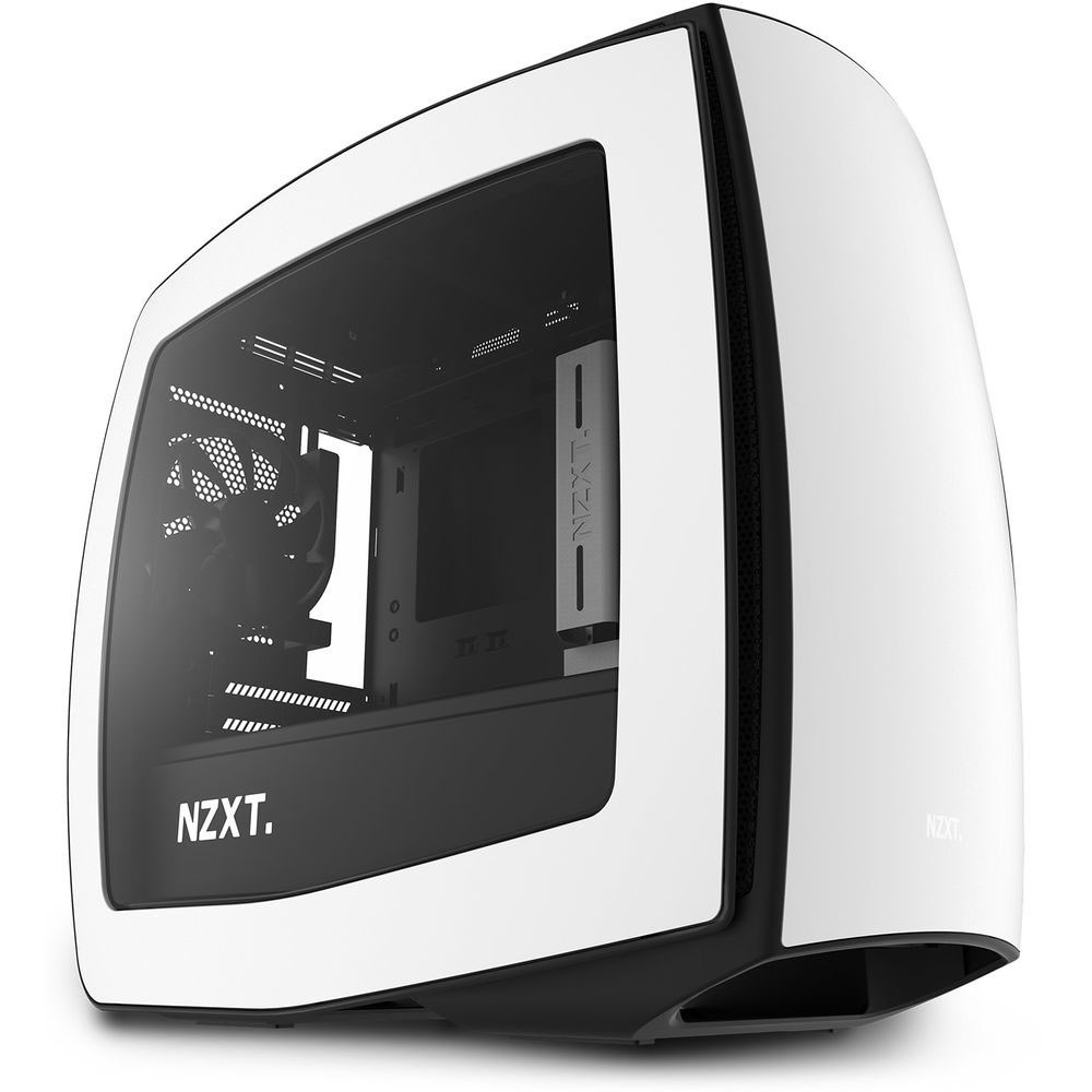 NZXT CA-MANTW-W1 Manta Beyaz Siyah Pencereli Mini-ITX PSUsuz Kasa