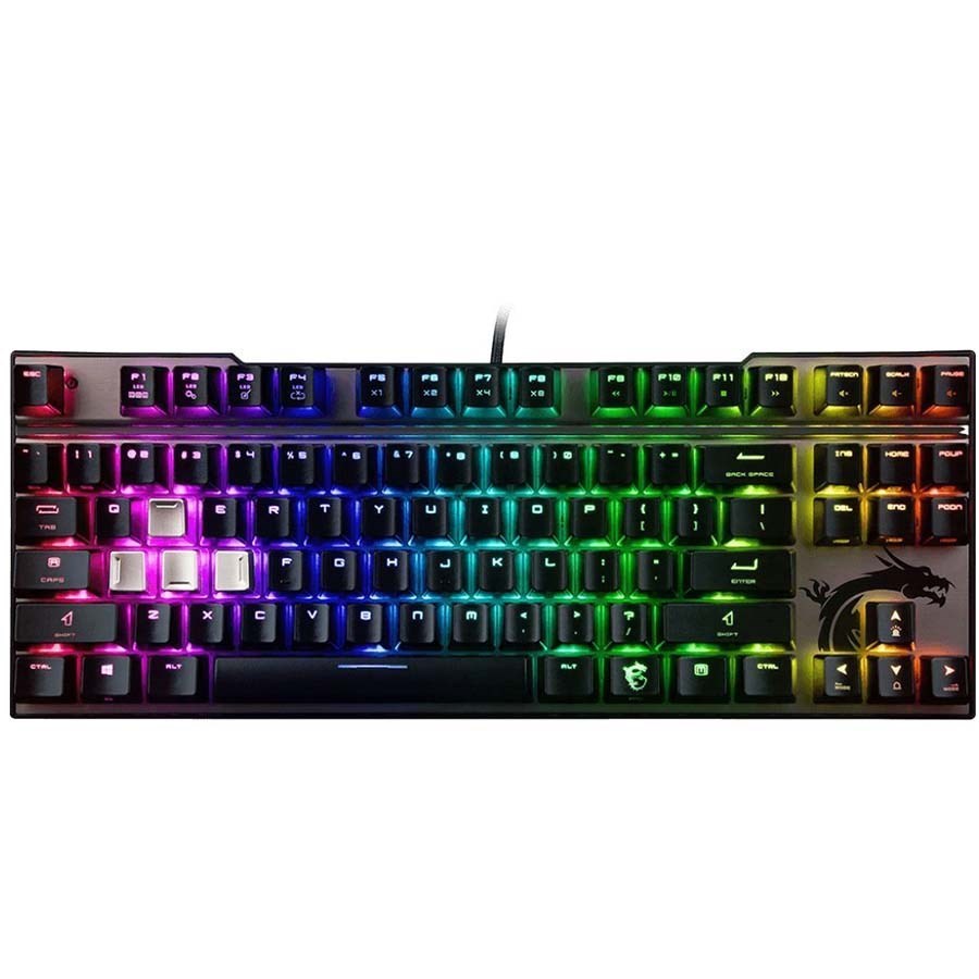 MSI Vigor GK70 Cherry MX RED RGB Mekanik Gaming Klavye Q Türkçe