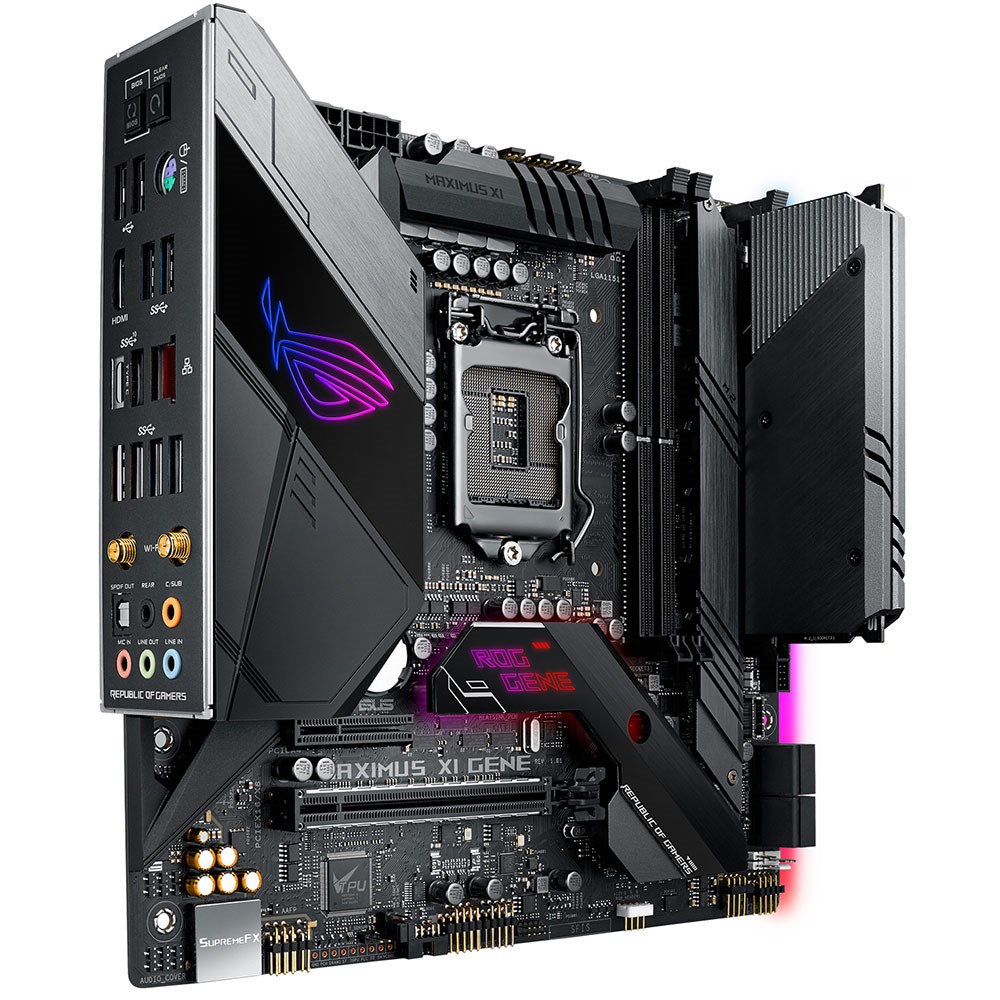 Asus ROG MAXIMUS XI GENE Z390 DDR4 Dört M.2 HDMI Wi-Fi ac Lga1151 mATX