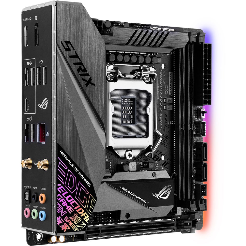 Asus ROG STRIX Z390-I GAMING DDR4 M.2 DP HDMI Wi-Fi ac BT Lga1151 mini-ITX