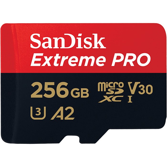 SanDisk SDSQXCZ-256G-GN6MA Extreme Pro 256GB microSDXC C10 U3 V30 A2 170MB Bellek Kartı