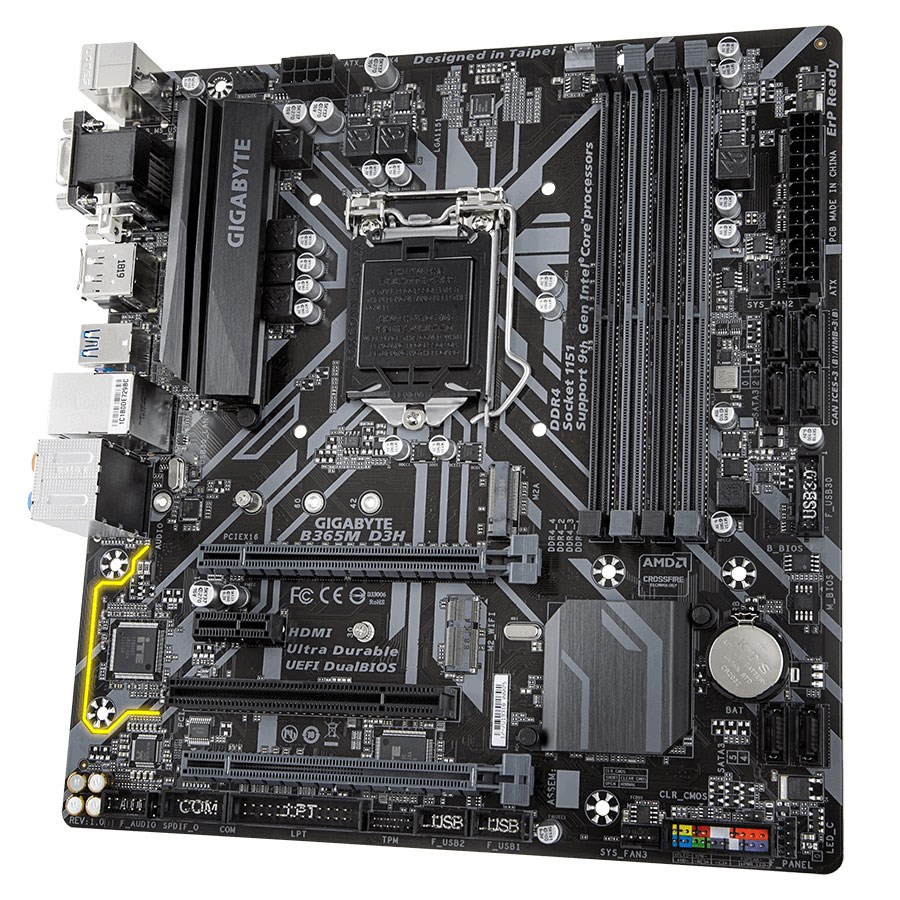 Gigabyte B365M D3H DDR4 M.2 HDMI DVI DP Lga1151 mATX