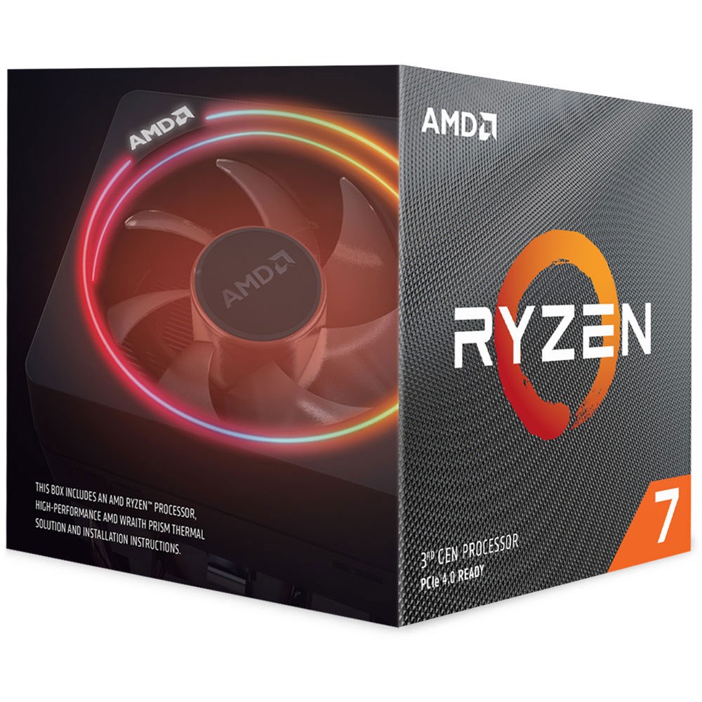 AMD Ryzen 7 3800X 4.5GHz 36MB Wraith Prism 105W 7nm AM4 İşlemci