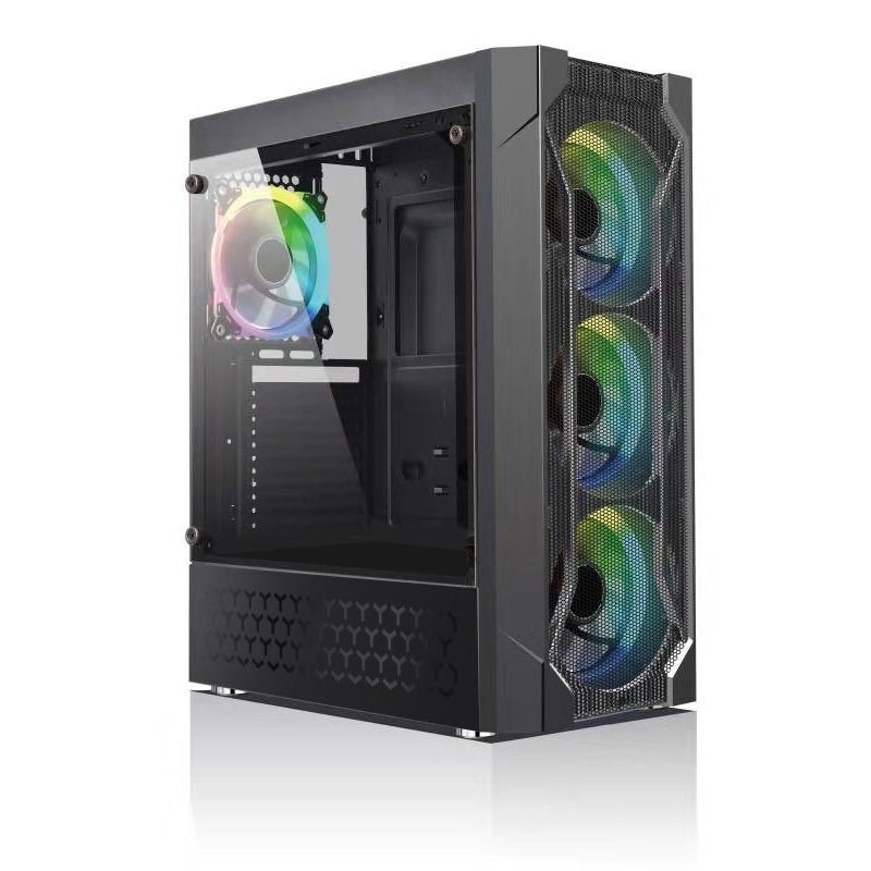 GameBooster GB-L06B USB3.0 Siyah Double Ring RGB Fan Meshed kasa (PSU Yok) JBST-GBL06B