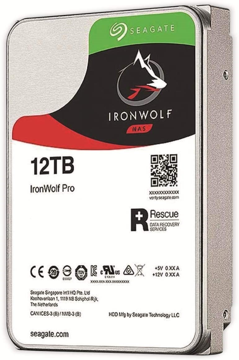 Seagate Ironwolf Pro ST12000NE0008 12TB 256MB 7200Rpm 3.5 SATA3 NAS Hard Disk