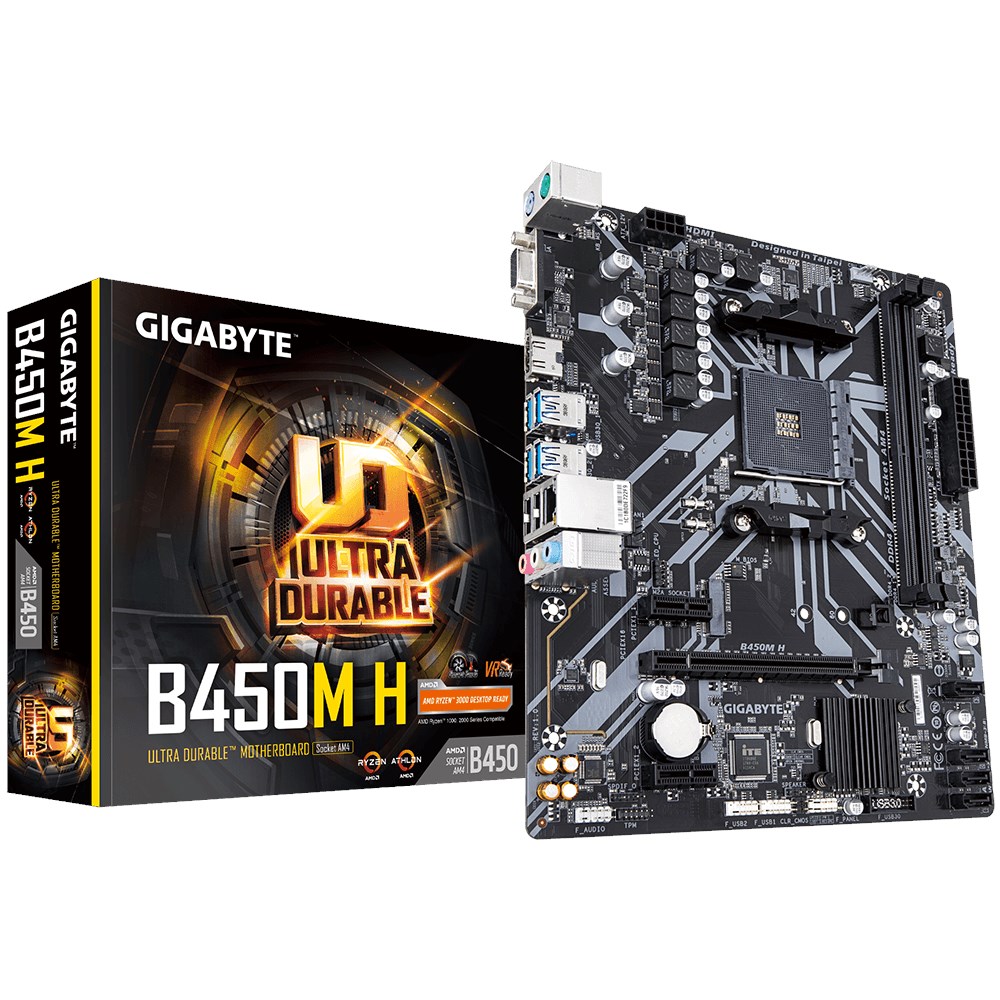 Gigabyte B450M H AMD B450 DDR4 M2 mATX