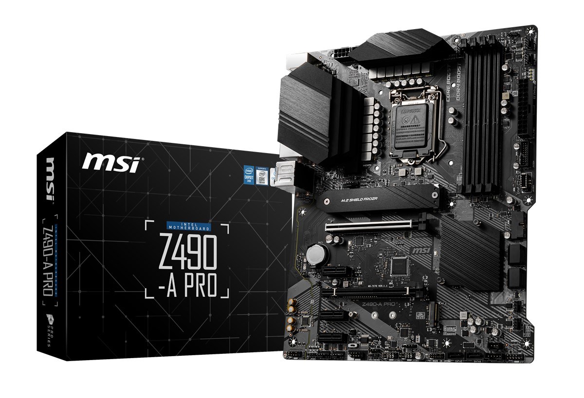 MSI Z490-A PRO Intel Z490 Soket 1200 DDR4 5000(OC)Mhz ATX Anakart 