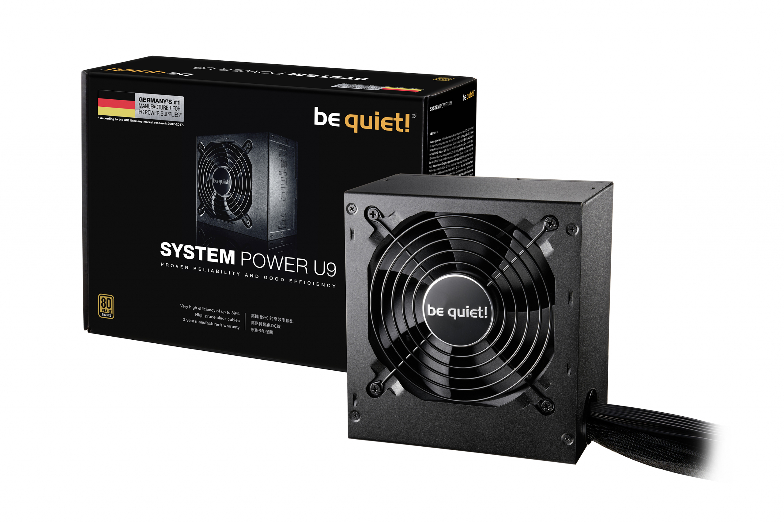 Be Quiet! BN288 SYSTEM POWER U9 600W 80+ Bronze Güç Kaynağı
