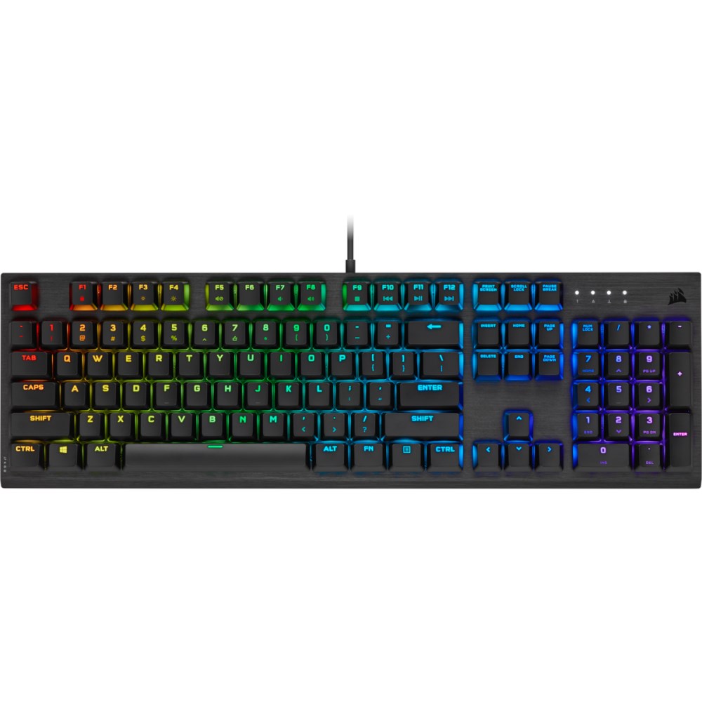 Corsair K60 RGB Pro Cherry MX Low Profile Speed Mekanik TR Q Kablolu Siyah Gaming Klavye CH-910D018-TR