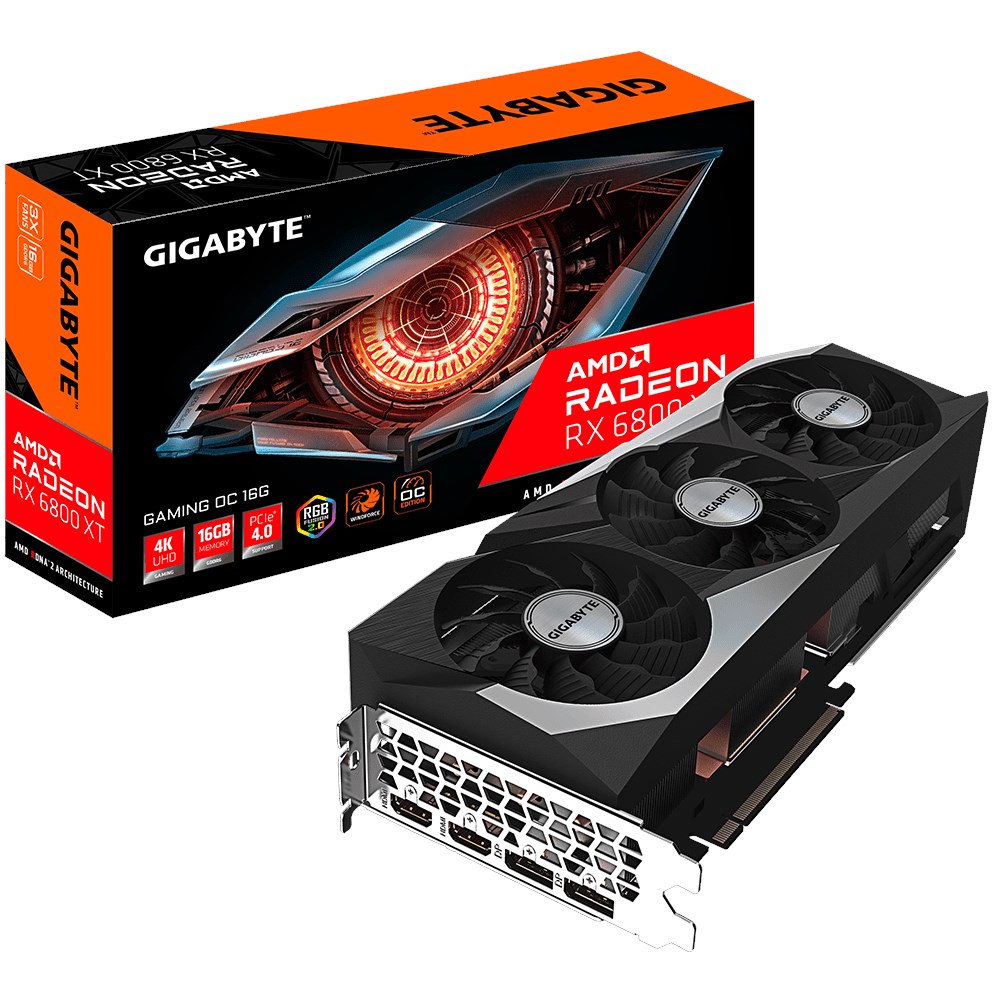 Gigabyte AMD Radeon RX 6800 XT Gaming OC GV-R68XTGAMING-OC-16GD 16 GB GDDR6 256 Bit Ekran Kartı