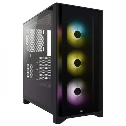 Corsair iCUE 4000X RGB CC-9020133-EU CX750F RGB 750W 80 Plus Bronze USB 3.1 Temperli Cam Siyah E-ATX Mid-Tower Kasa