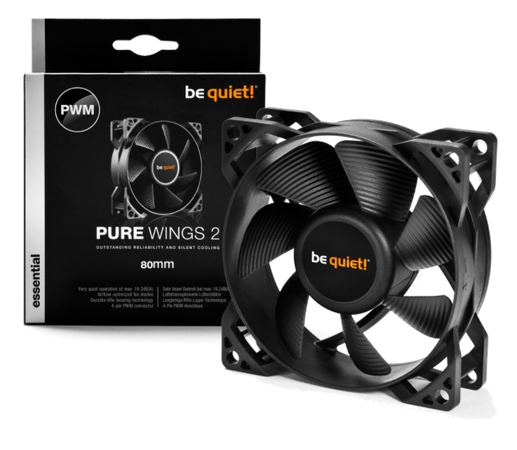 Be Quiet! Pure Wings 2 80mm Kasa Fanı BL037 PWM 4 Pin